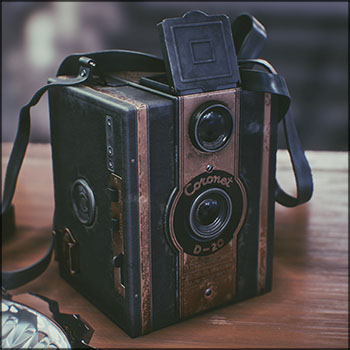 Vintage Coronet D20复古老式相机3D模型素材天下精选
