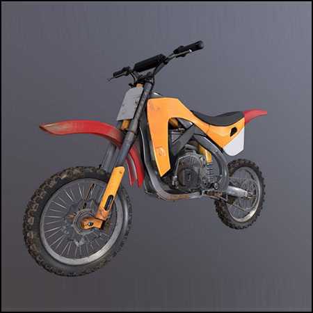 越野摩托车3D模型16设计网精选