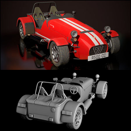 Caterham R500赛车3D模型素材天下精选