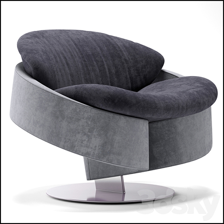 Gianfranco Ferre Home Sherlock 2 扶手椅3d模型