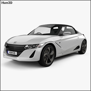 本田汽车Honda S660 2015 3D模型16设计网精选