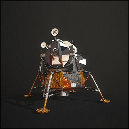 美国宇航局登月舱3D模型16图库网精