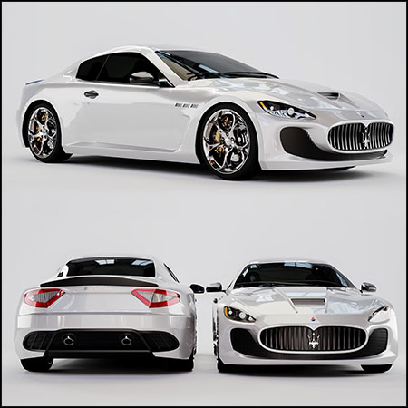 Maserati Granturismo玛莎拉蒂汽车3D模型16设计网精选
