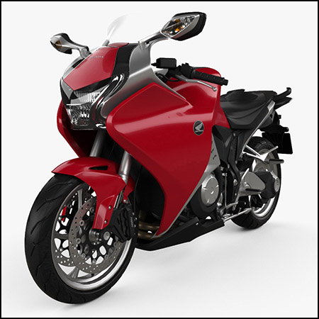 本田VFR1200F 2015摩托车3D模型16图库网精选