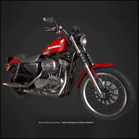 Harley Davidson哈雷戴维森摩托车3D模型16设计网精选