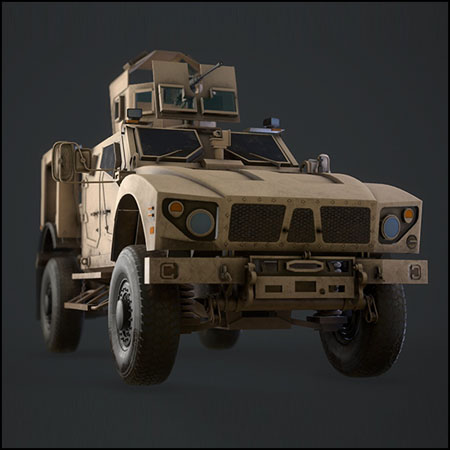 Oshkosh M-ATV 2全地形防地雷反伏击车3D模型16设计网精选