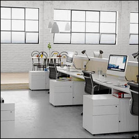 办公室室内环境场景3D模型16设计网精选