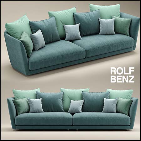 ROLF BENZ双人沙发3D模型16图库网