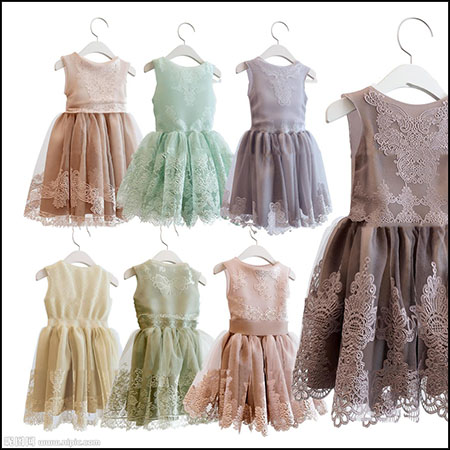 现代女童裙子服装3D模型16图库网精选