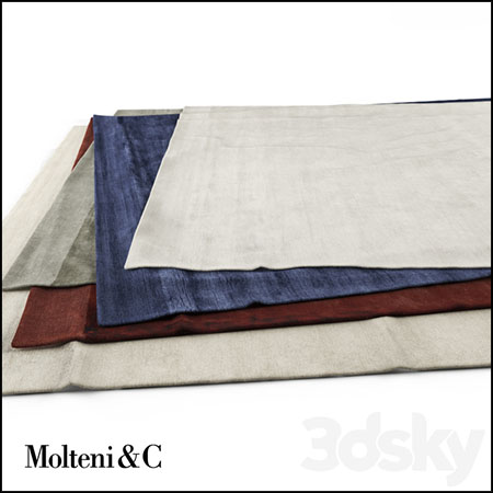 Molteni&C 大号矩形地毯3D模型素材