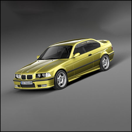BMW M3 e36 1992-1999宝马汽车3D模型16图库网精选