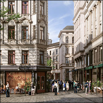 50款欧式城市建筑办公大楼3D/C4D模型素材天下精选