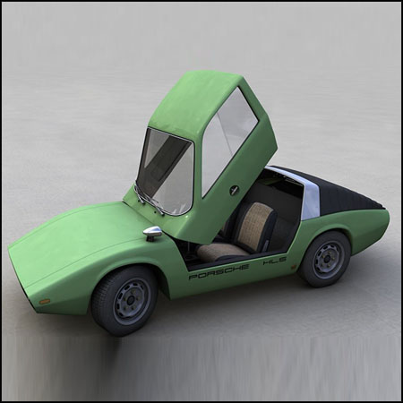 PORSCHE 911 HLS 1967保时捷汽车3D/C4D模型