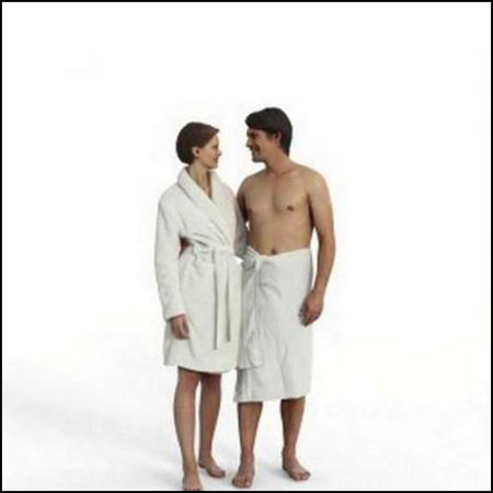 裹着浴巾的年轻夫妇3D/C4D模型16设