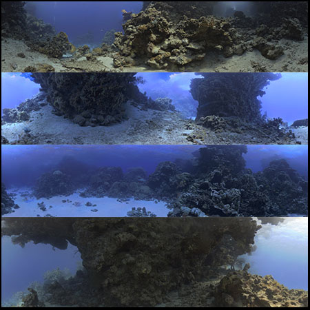 水下海底海洋环境HDRI反射高清全景