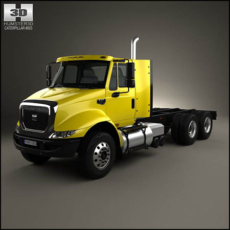 Caterpillar CT610货车卡车头牵引车半挂车汽车3D/C4D模型素材天下精选
