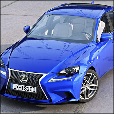 雷克萨斯Lexus IS F-Sport 2016汽车3D/C4D模型