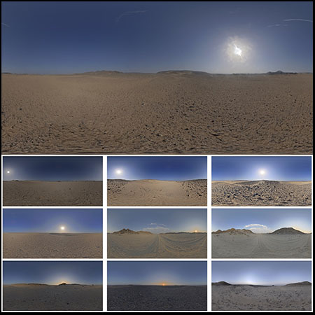 黎明的沙漠HDRI贴图