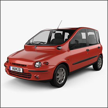 菲亚特Fiat Multipla 1998 3D/C4D模型16设计网精选
