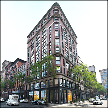 欧美纽约风格建筑楼房居民楼办公楼3D/C4D模型素材天下精选