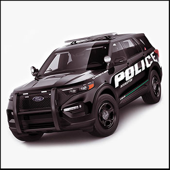 福特探索者2020警用拦截者越野汽车3D/C4D模型