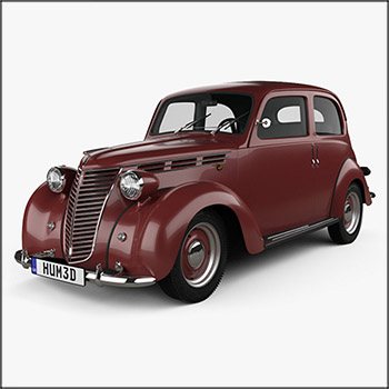菲亚特Fiat 1100 B 1949 3D/C4D模型16设计网精选