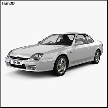 本田Honda Prelude (BB5) 1997汽车3D/C4D模型16设计网精选
