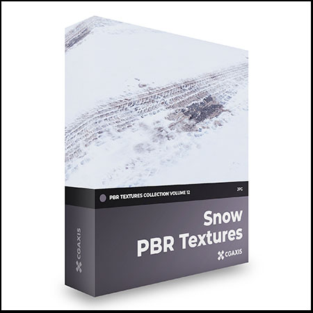 100款8K雪花雪地贴图16素材网精选 PBR无缝纹理 3D湖面草地雪景