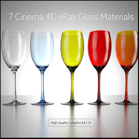 7个VRAY玻璃材质C4D模型素材中国网精选素材