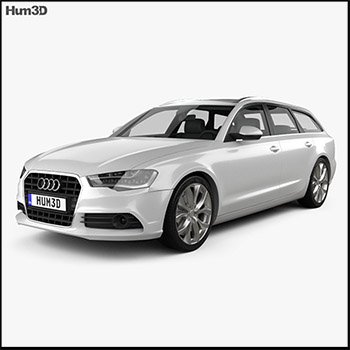 奥迪Audi A6 Avant 2012 3D/C4D模型16设计网精选